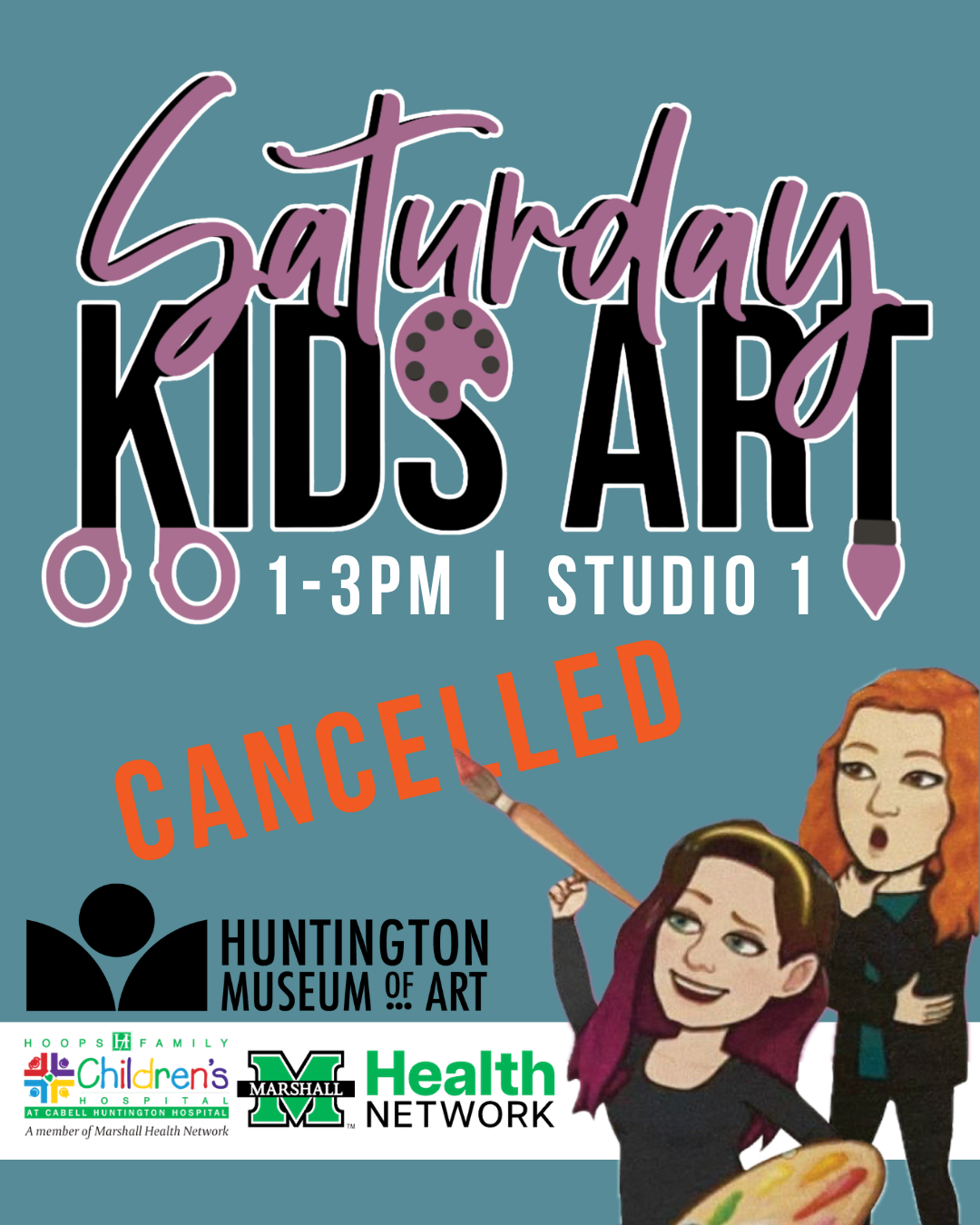 Cancelled – Saturday KidsArt on August 29, 2026